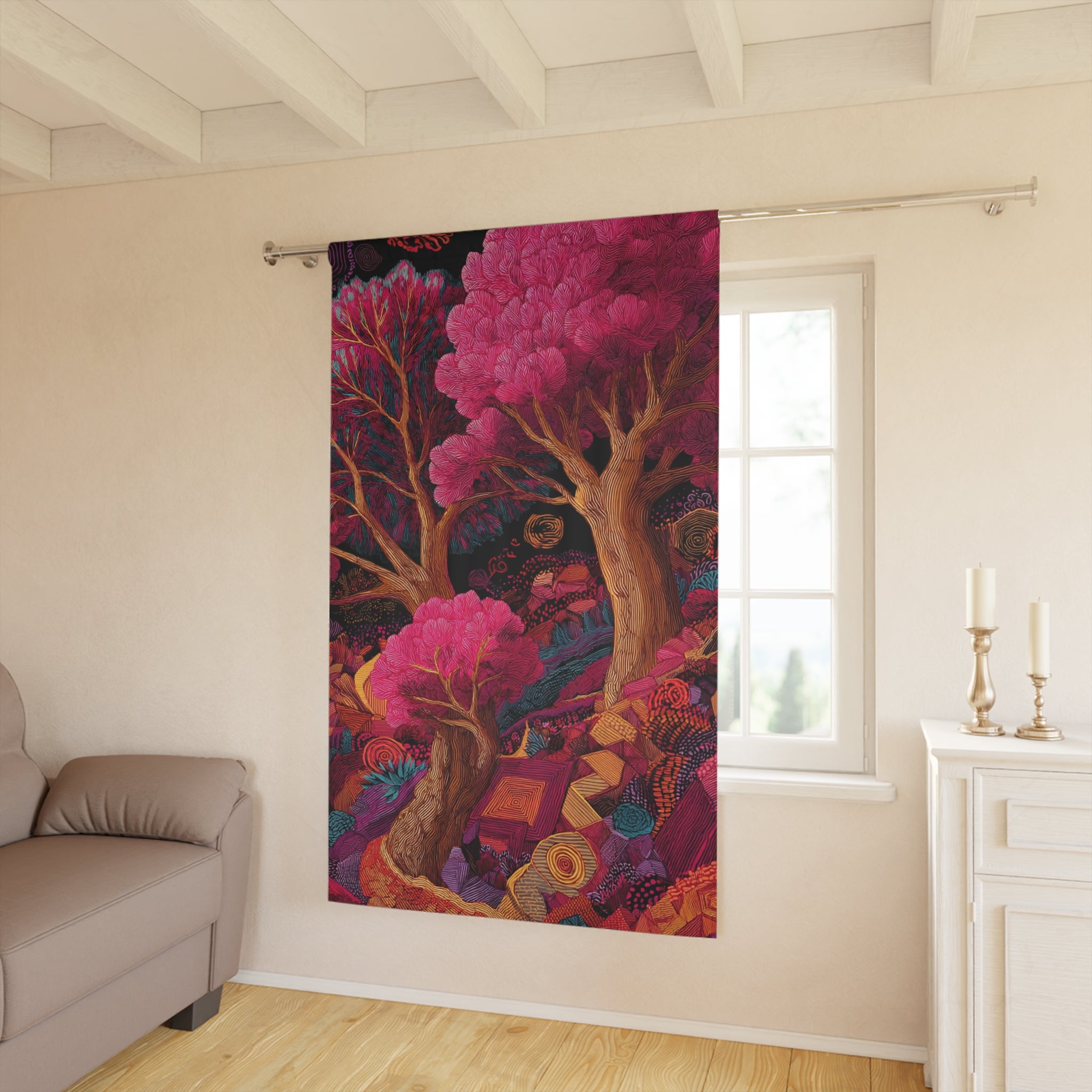 Vibrant Pink Fantasy Single Panel