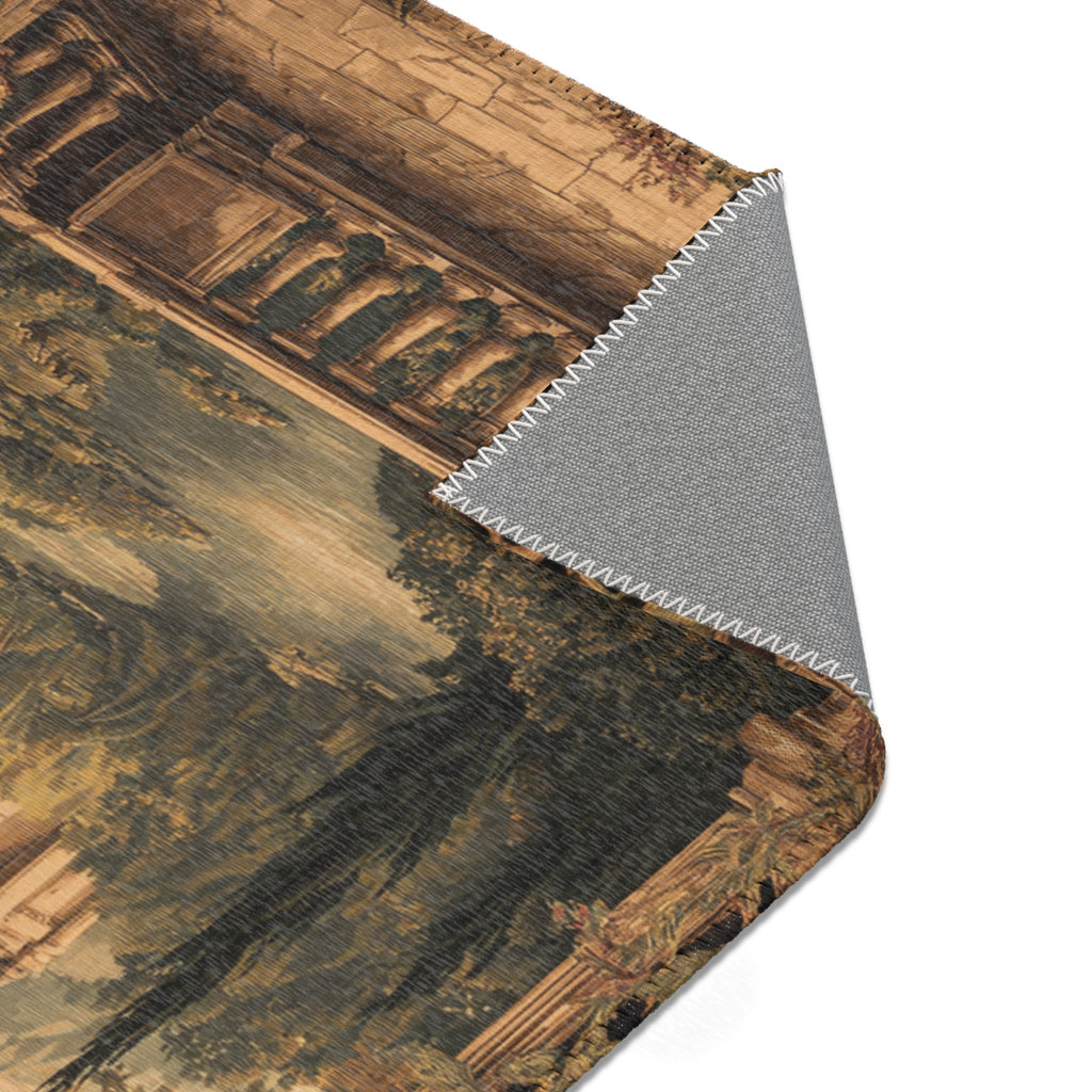 Vintage Castle Medieval Rug