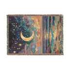Abstract Celestial Moon and Stars