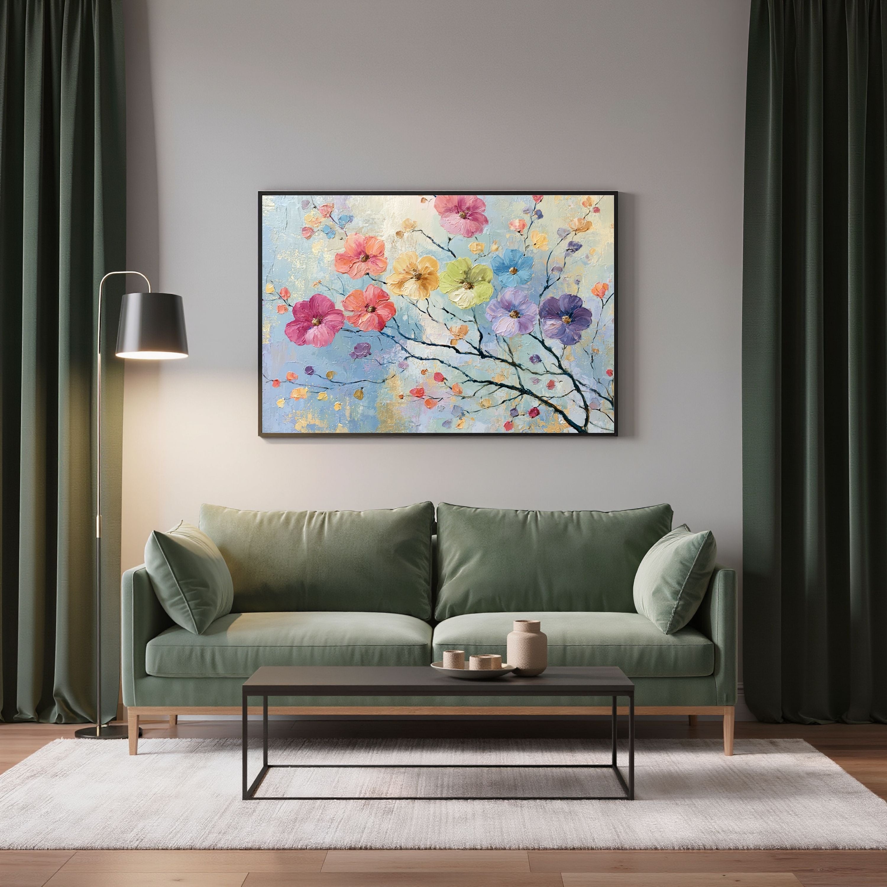 Colorful Floral Painting