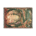 Abstract Forest Autumn Themed Woven Blanket | Tapestry Throw, Nature-Inspired