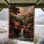 Abstract Earth Tones Tapestry