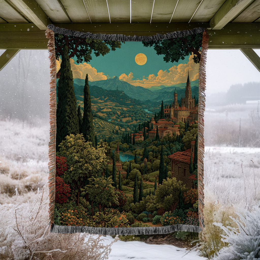 Pixel Sunset Landscape