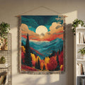 Moonlit Mountain Landscape