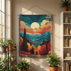 Moonlit Mountain Landscape