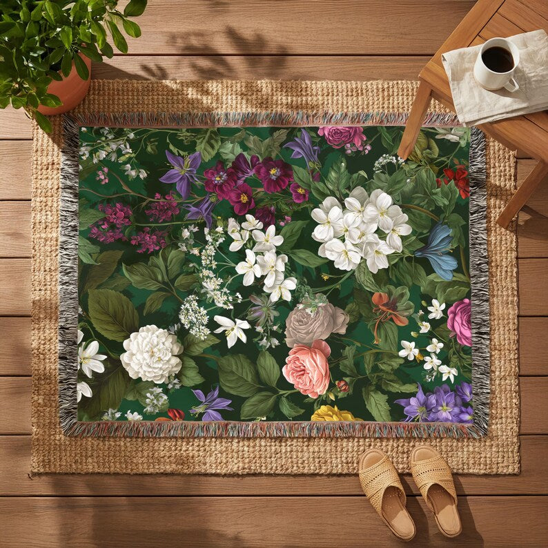 Vintage Floral Tapestry