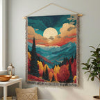 Moonlit Mountain Landscape