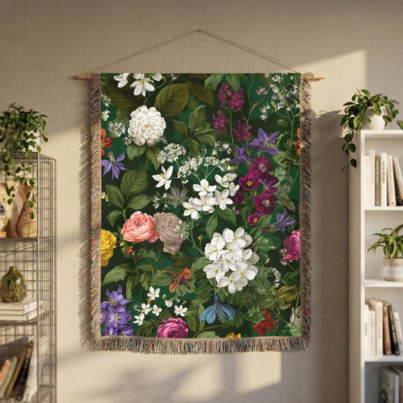 Vintage Floral Tapestry