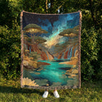 Mountain Waterfall Tapestry