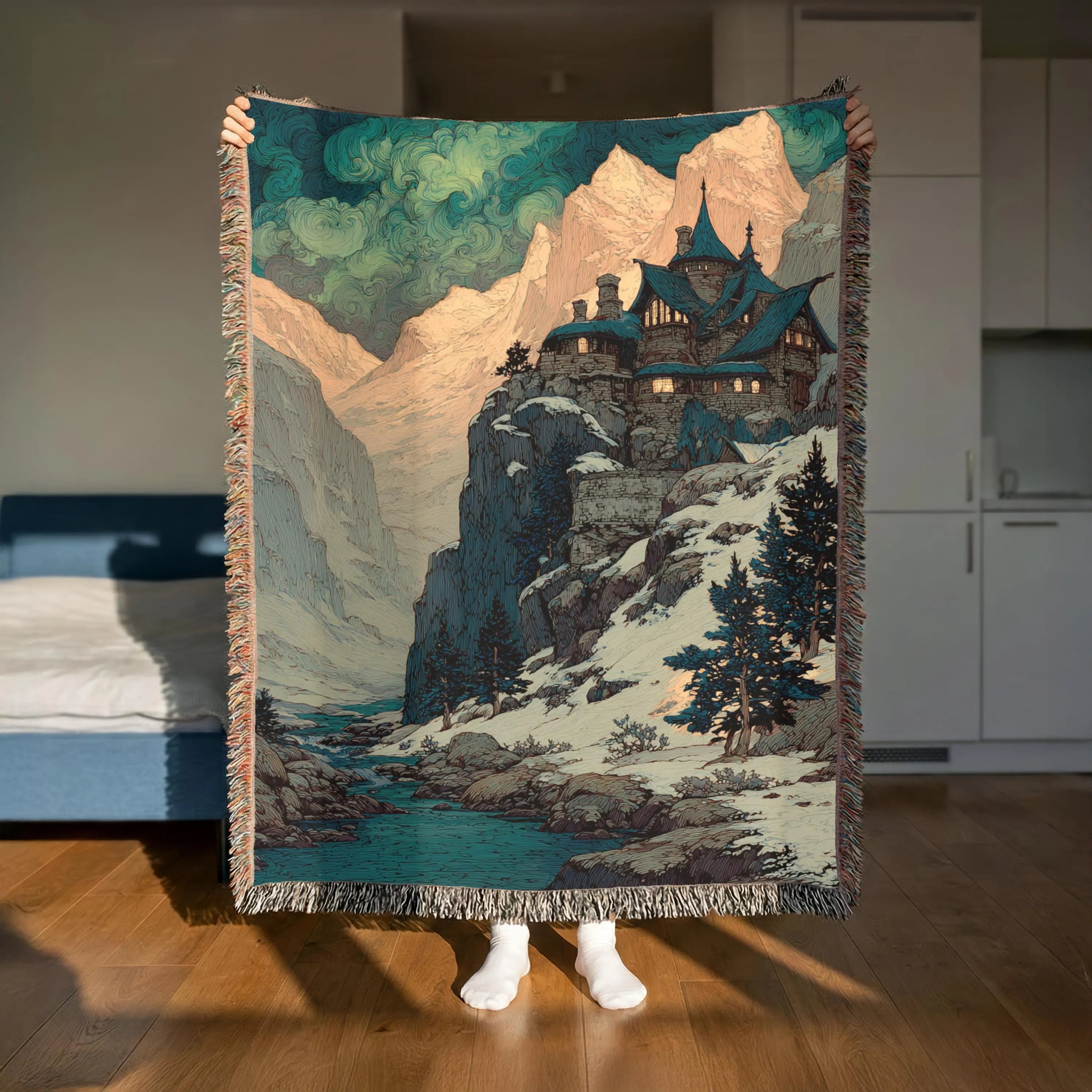 Abstract Mountain Landscape