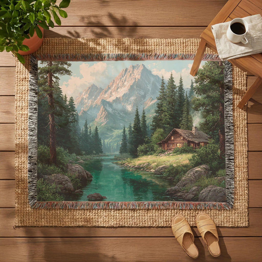 Mountain Cabin Landscape