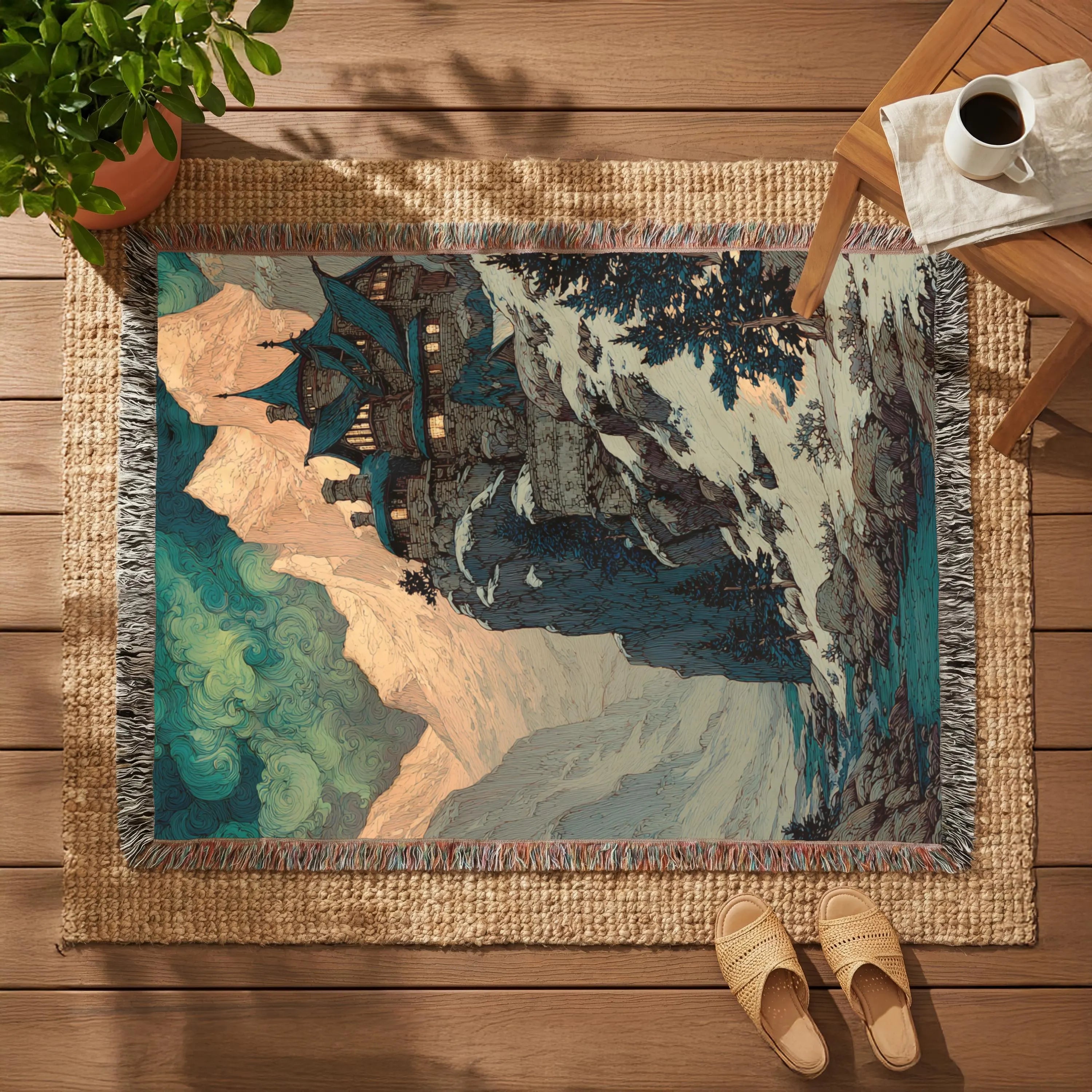 Abstract Mountain Landscape