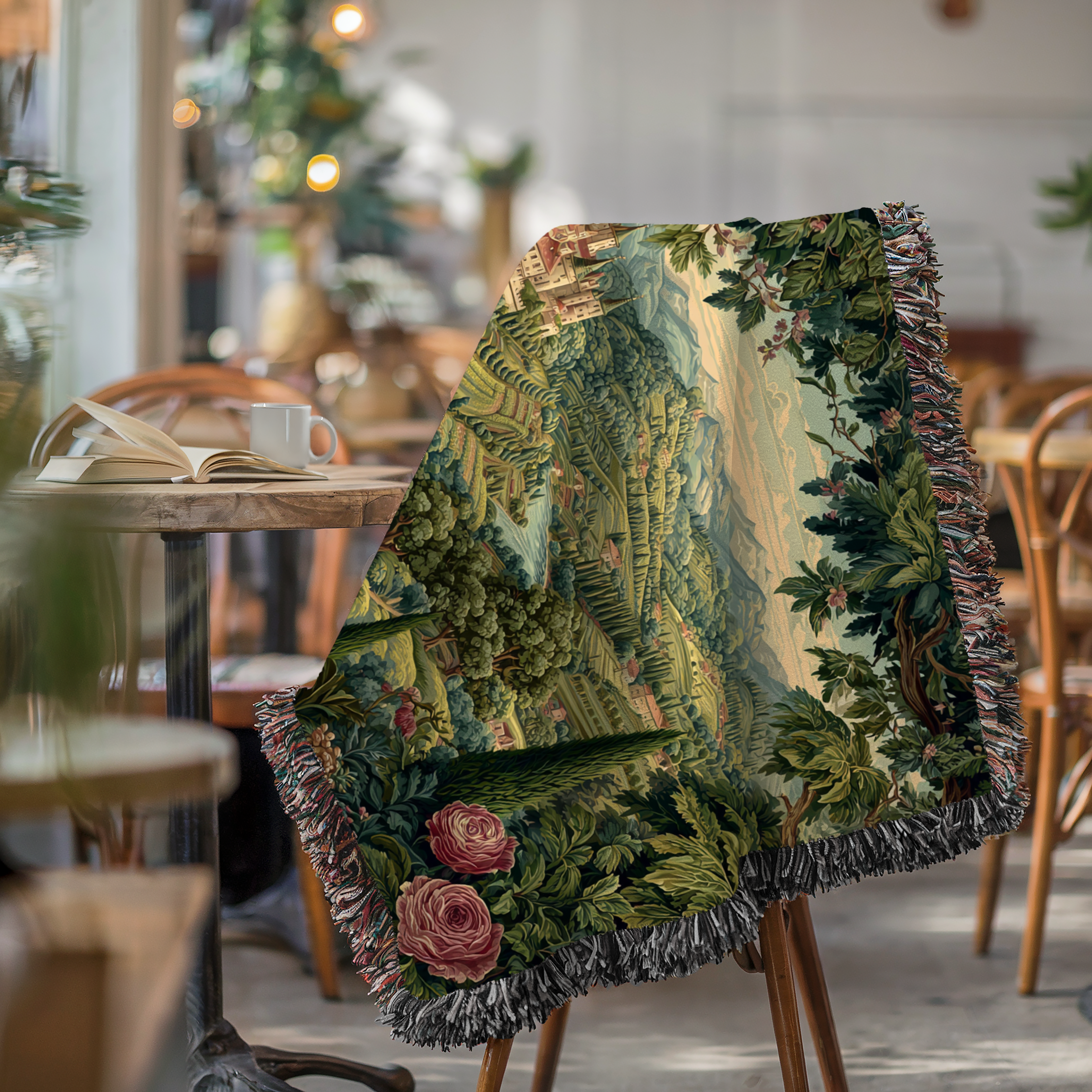 Vintage Tapestry Landscape